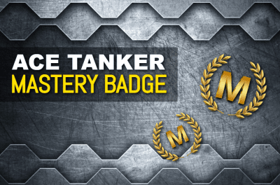 Mastery badge “ACE TANKER” for any tank or SPG (Arty)